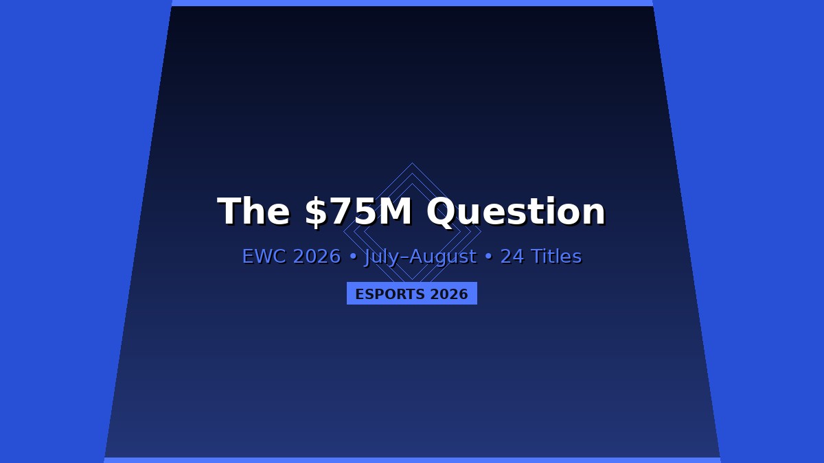 2026 esports calendar — the biggest year yet for prize pools and international competition